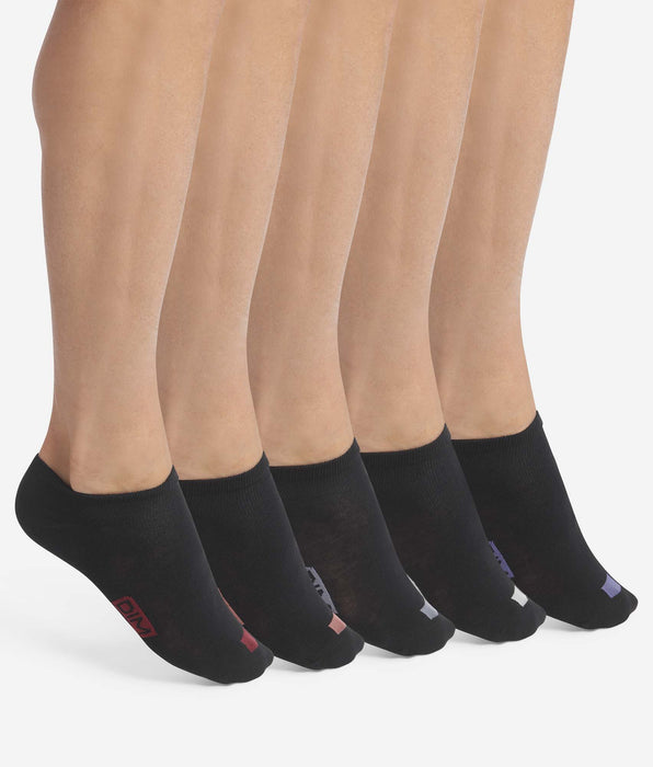 DIM Pack de 5 pares de calcetines negros de algodón para hombre con etiquetas EcoDim