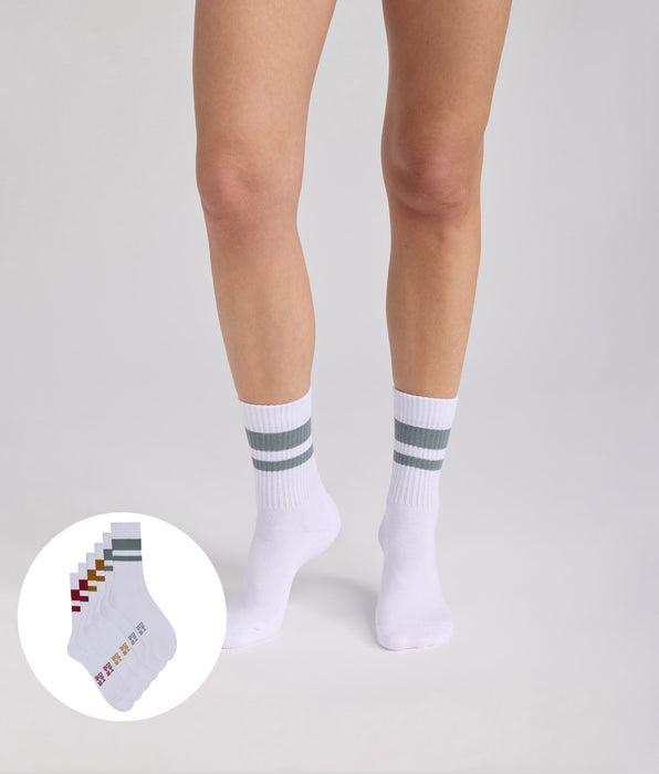 DIM Pack de 3 calcetines de mujer de algodón EcoDIM Sport