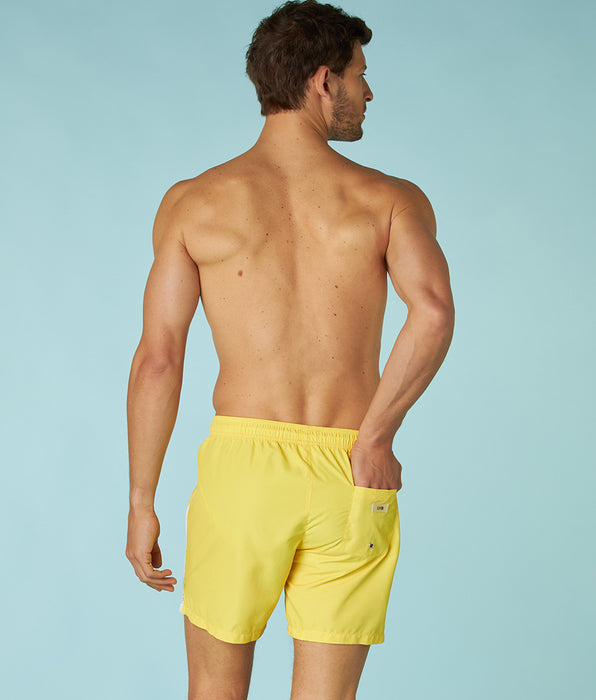 DIM Bañador amarillo pastel para hombre