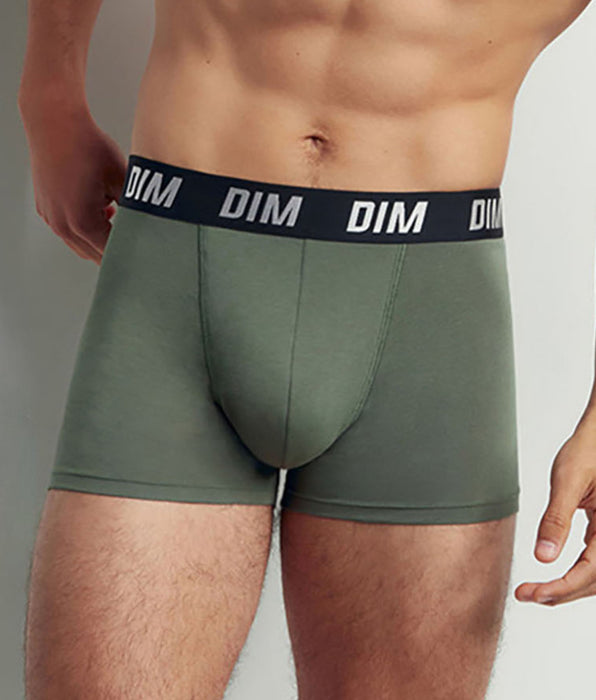 DIM Pack de 2 bóxers de hombre de termorregulación activa Verde Dim Sport