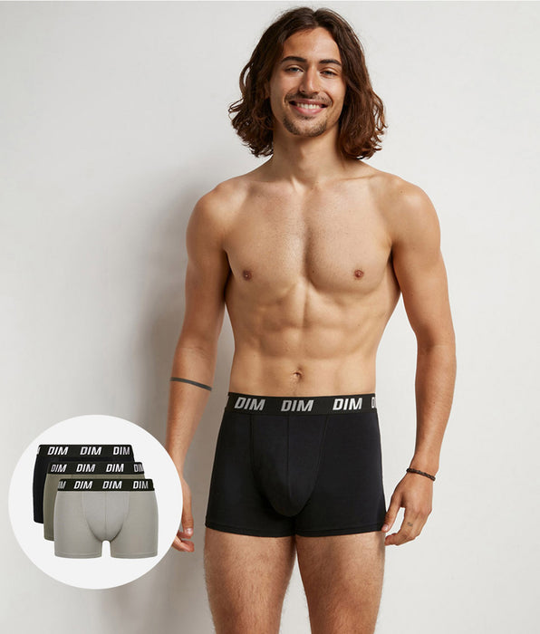 DIM Pack de 3 bóxers de hombre de termorregulación activa Verde Dim Sport