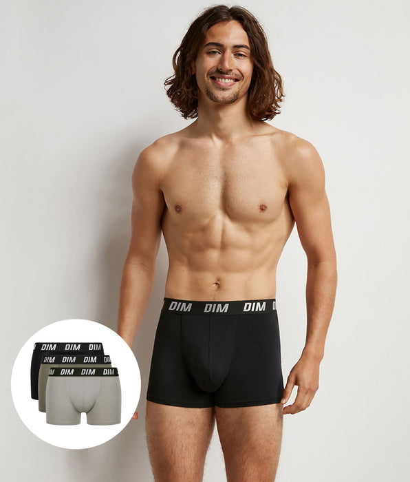 DIM Pack de 3 bóxers de hombre de termorregulación activa Verde Dim Sport