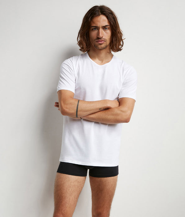 DIM Pack de 2 camisetas de hombre termorreguladoras de cuello redondo Blanco Dim Sport