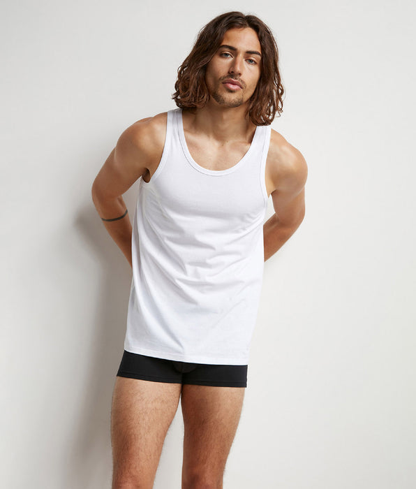 DIM Pack de 2 camisetas de tirantes de hombre termorreguladoras en algodón Blanco Dim Sport