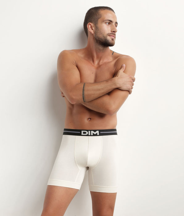 DIM Bóxer de hombre de microfibra con costuras planas Beis Dim Icons Essentiel