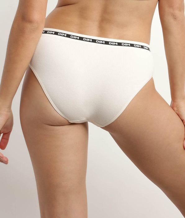 DIM Braga de mujer de algodón modal polyamide sin costuras Beis Marfil Dim Icons Seamless