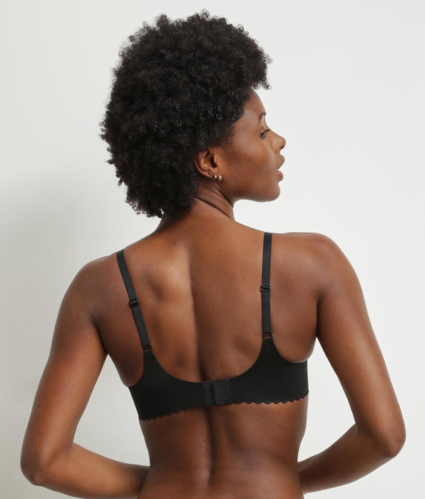 DIM Sujetador triangular halter con aros de microfibra negro Dim Body Touch