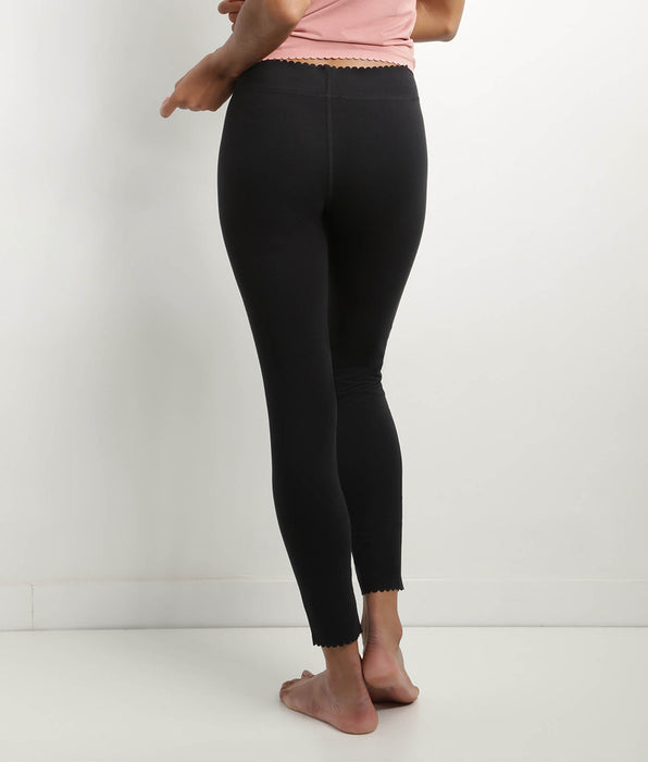 DIM Leggings de algodón elástico sin costuras Negro Body Touch Easy