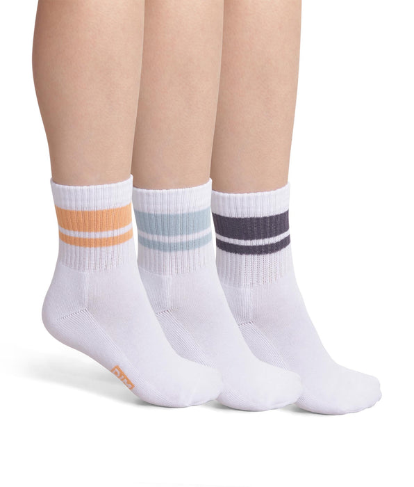 DIM Pack de 3 pares de calcetines infantiles Azul Melocotón Dim Sport