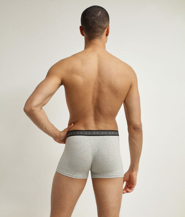 DIM Pack de 3 bóxers de hombre de algodón orgánico Negro y Gris Perla Dim Good