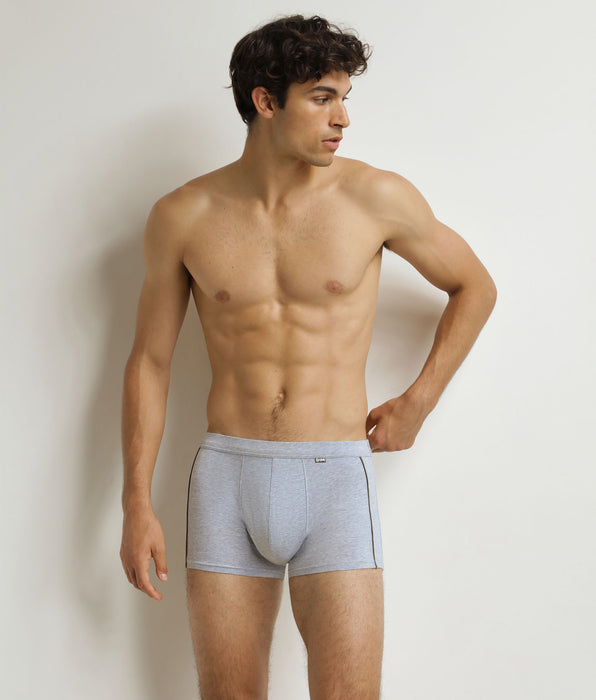 DIM Calzoncillos bóxer Classic Cotton gris ceniza para hombre
