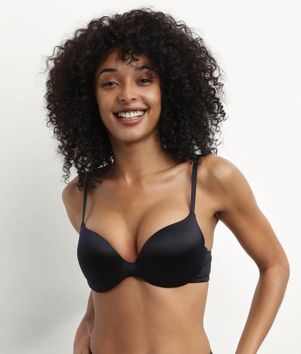 DIM Sujetador push-up de microfibra Negro Dim Comfort Collection