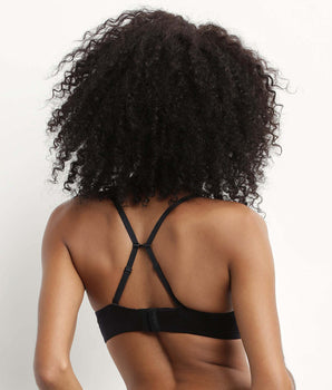 Sujetador push-up de microfibra Negro Dim Comfort Collection