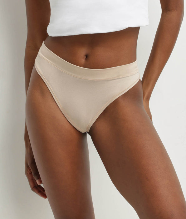 DIM Tanga de mujer de algodón modal Nude Dim Comfort Collection