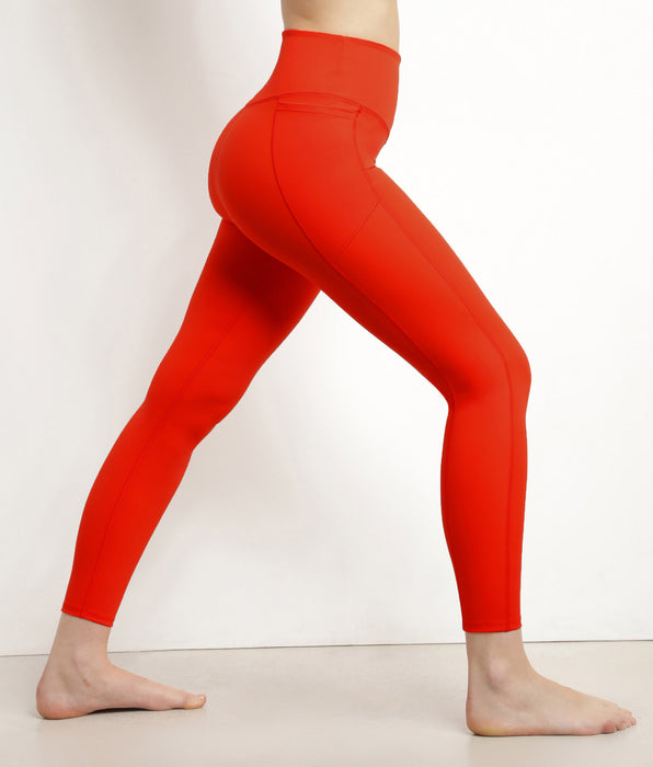 DIM Leggings deportivos de mujer en microfibra naranja Dim Move