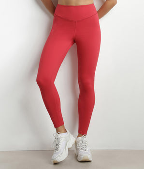 Leggings deportivos de mujer en microfibra modeladora Dim Move Rojo