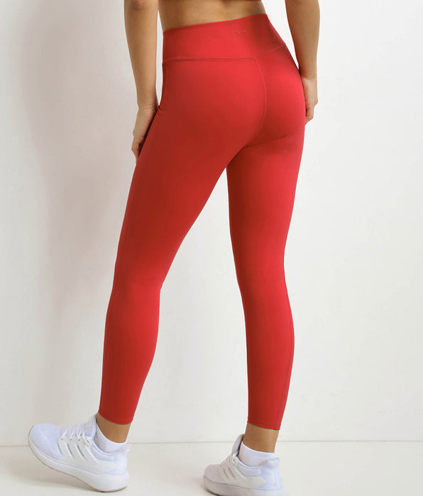 DIM Leggings deportivos de mujer en microfibra modeladora Dim Move Rojo