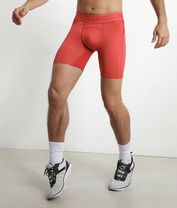 DIM Boxer deportivo largo de microfibra y malla para hombre Red Alert Dim Move