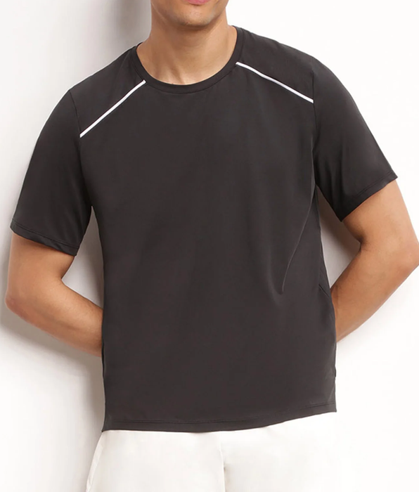 DIM Camiseta deportiva de hombre en tejido vaporoso negro Dim Move