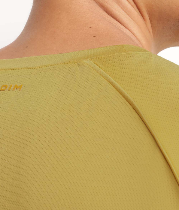 DIM Camiseta deportiva de hombre en tejido vaporoso oliva Dim Move