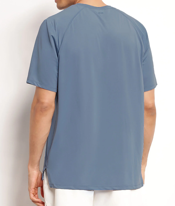 DIM Camiseta deportiva de hombre en tejido técnico azul Dim Move