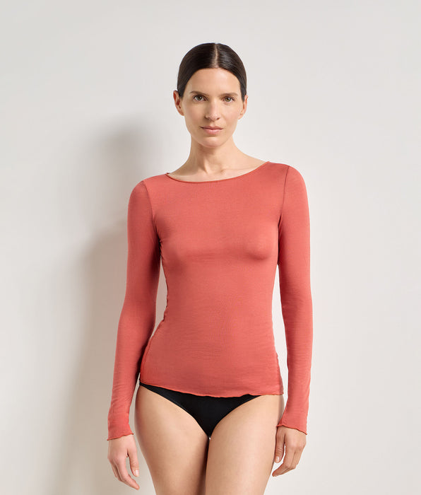 DIM Camiseta de cuello redondo canela especiada Thermal Light