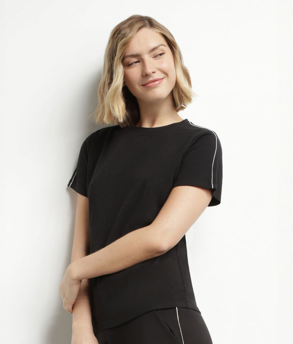 DIM Camiseta deportiva termorreguladora de mujer negra Dim Move