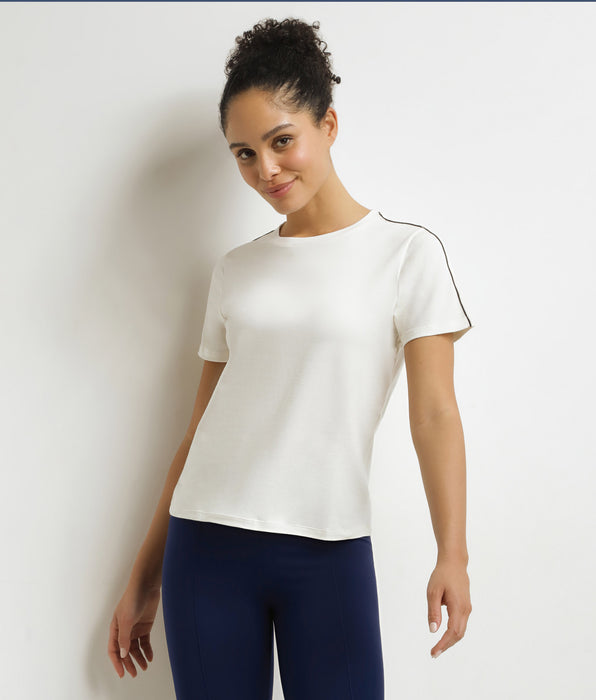 DIM Camiseta de deporte de punto termorregulador para mujer Ecru Dim Move