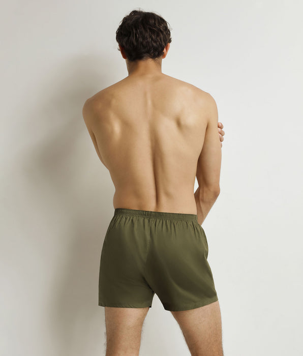 DIM Pantalón corto de tenis verde para hombre Algodón Stretch