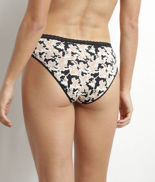 DIM Braga de mujer de microfibra floral con tul Dim Daily Micro