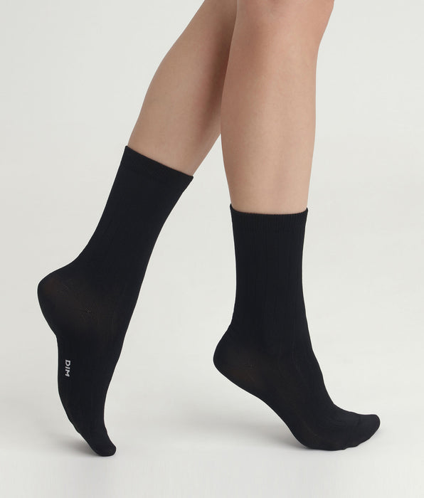 DIM Calcetines de mujer Raso negro Dim Fashion