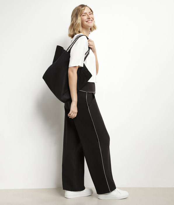 DIM Bolso de lona de algodón negro Dim Move