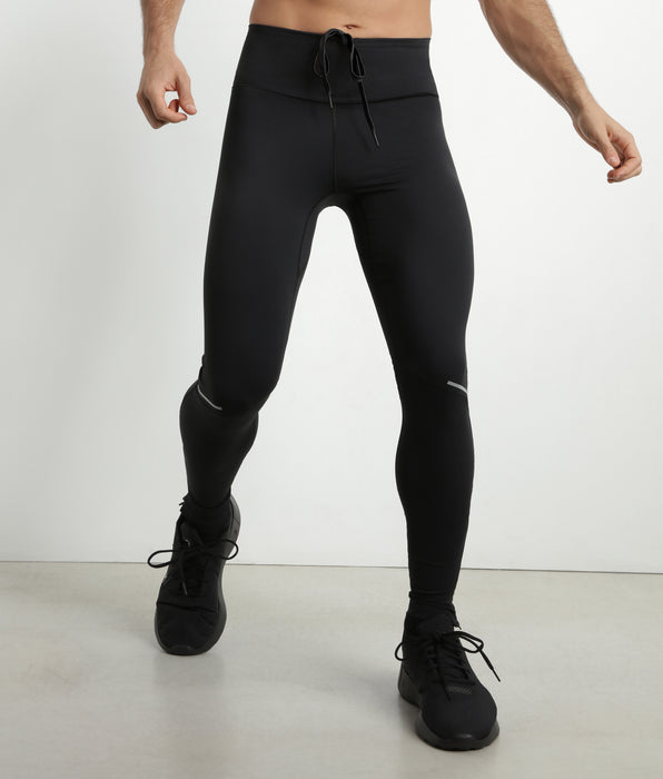 DIM Leggings deportivos ajustables de microfibra para hombre Negro Dim Move