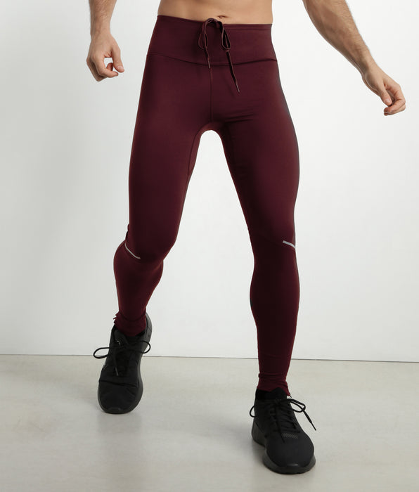 DIM Mallas deportivas ajustables para hombre en microfibra burdeos Dim Move