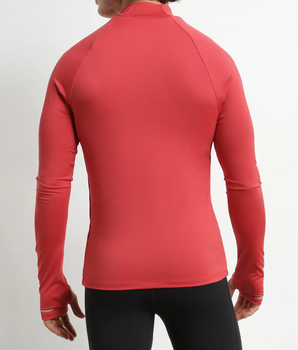 DIM Top deportivo de hombre con cuello alto en microfibra Dim Move Rojo