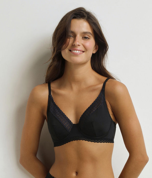 DIM Sujetador cesta con aros negro Daily Micro
