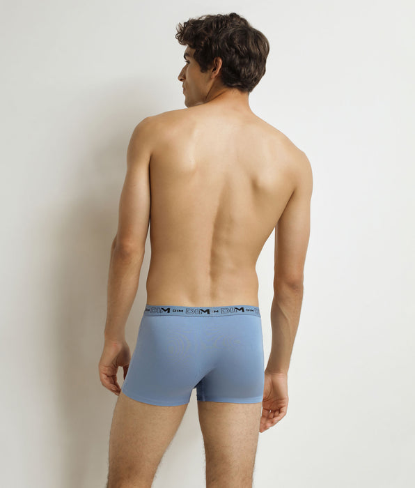 DIM Pack de 3 calzoncillos para hombre Gris Azul Negro Algodón orgánico elástico
