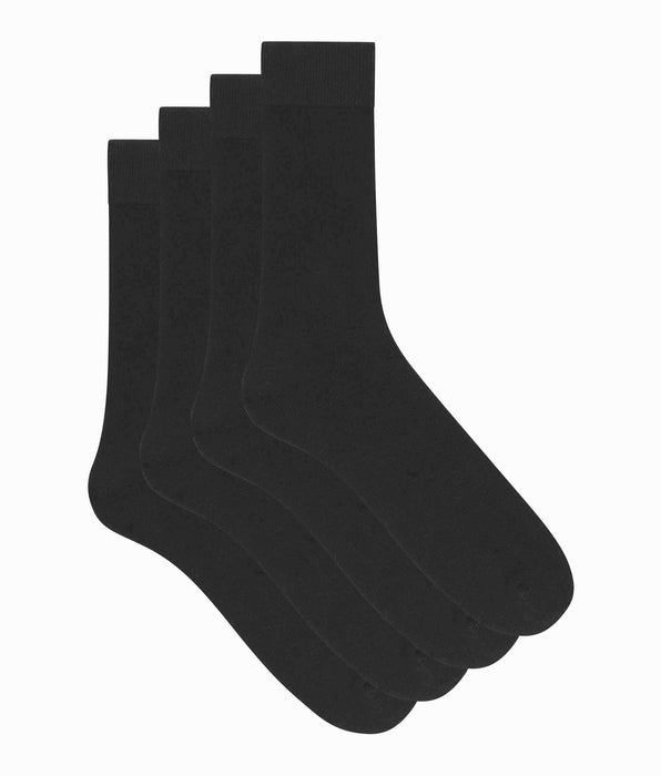 DIM Pack de 2 pares de calcetines negros Thermo para hombre