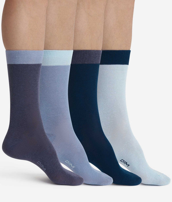 DIM Pack de 4 pares de calcetines de hombre Azul EcoDim Mode