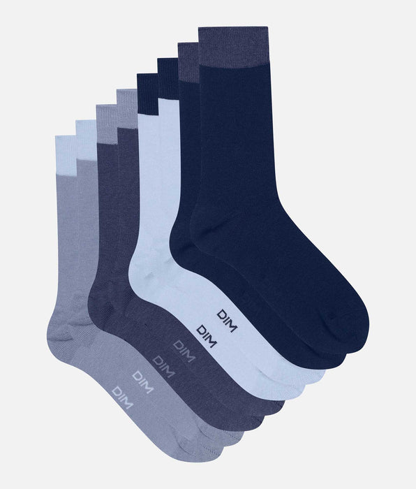 DIM Pack de 4 pares de calcetines de hombre Azul EcoDim Mode