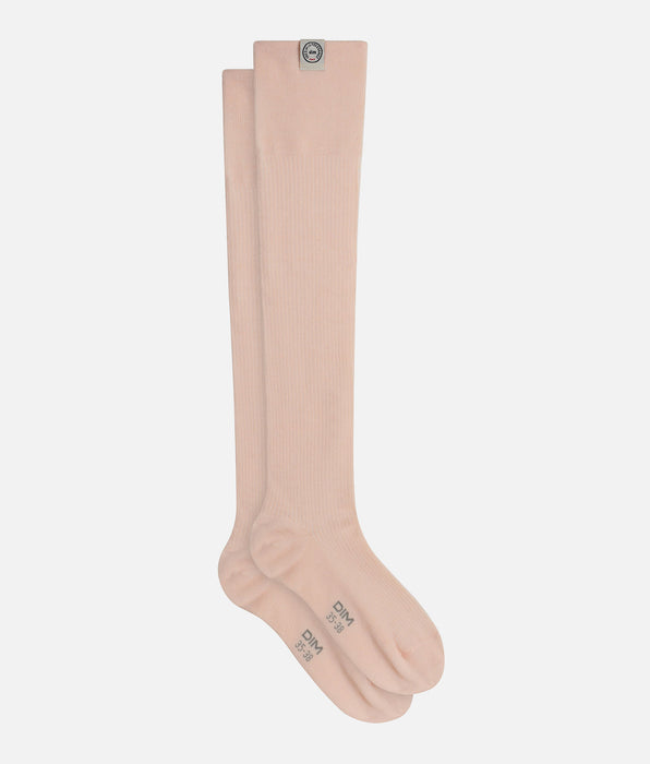 DIM Calcetines altos de mujer Pink Dim x Inès de La Fressange