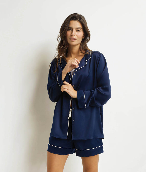 DIM Pantalones cortos de pijama para mujer Midnight Blue Don't Disturb
