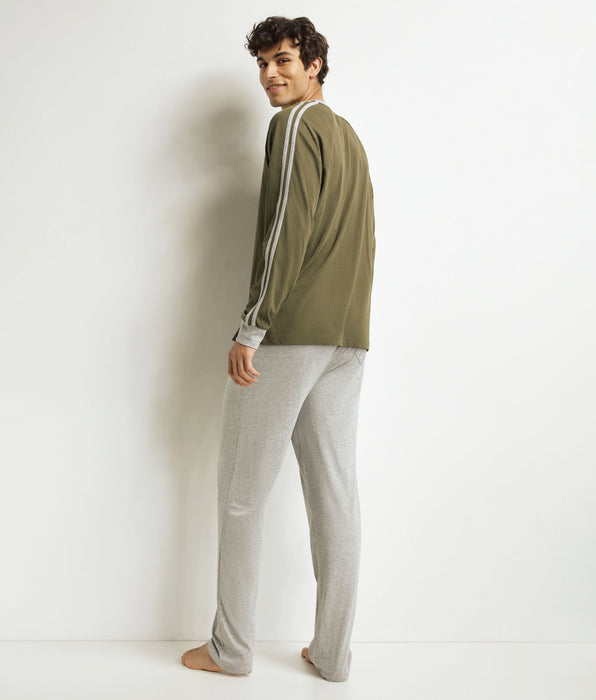 DIM Conjunto de pantalón de pijama militar para hombre Dim Jersey