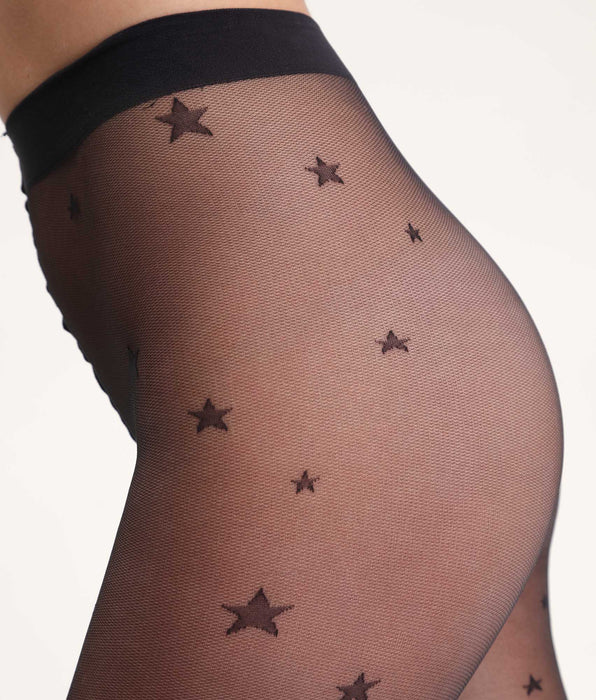 DIM Pantis transparentes negras con estampado de estrellas Dim Style