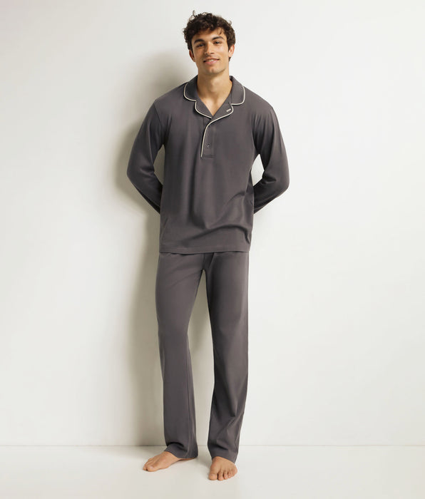 DIM Conjunto de pantalón de pijama gris para hombre Dim