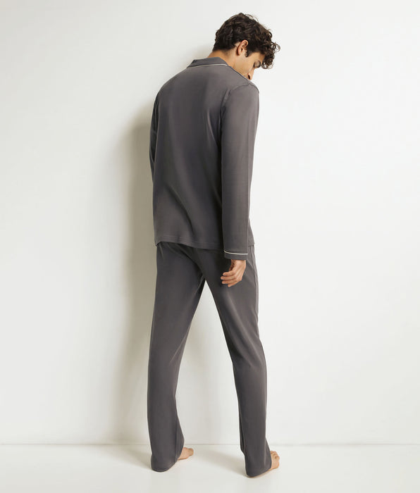 DIM Conjunto de pantalón de pijama gris para hombre Dim