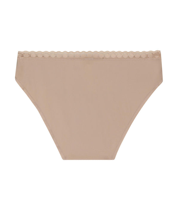 DIM Braguitas para niña de microfibra y encaje Nude Daily