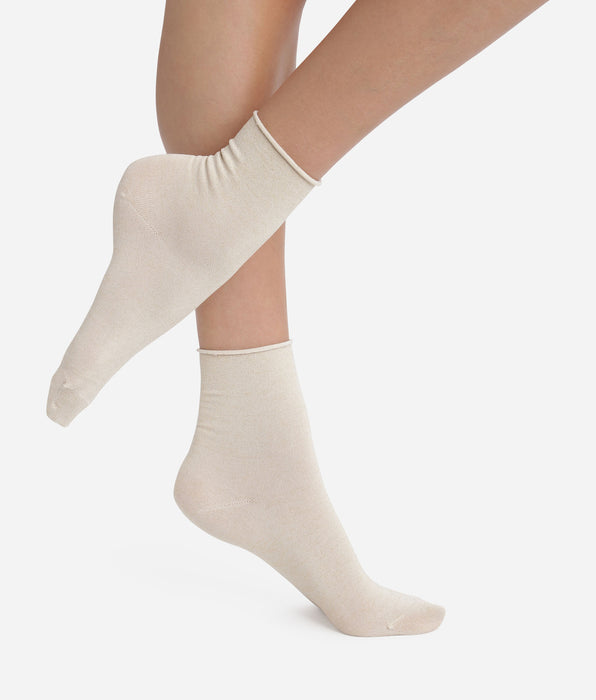 DIM Calcetines de mujer de lurex Beige Dim Mode