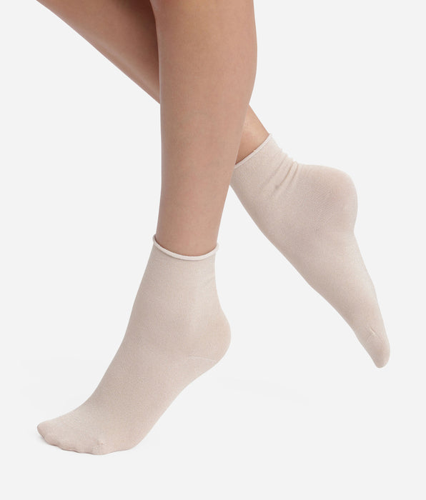 DIM Calcetines de mujer en lurex Ébène Dim Mode