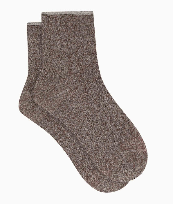 DIM Calcetines de mujer de lurex marrón Dim Mode